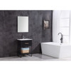 Legion Furniture 24" Black Finish Sink Vanity WH7024-BB-PVC