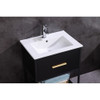 Legion Furniture 24" Black Finish Sink Vanity WH7024-BB-PVC