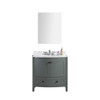 Legion Furniture 36" Pewter Green Bathroom Vanity - WT9309-36-PG-PVC