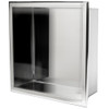 ALFI brand ABN1212-PSS 12 x 12 Polished Stainless Steel Square Single Shelf Bath Shower Niche