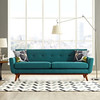 Modway Engage Upholstered Fabric Sofa in Teal-EEI-1180-TEA