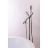 ANZZI Havasu 2-Handle Claw Foot Tub Faucet with Hand Shower in Brushed Nickel