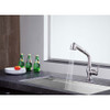 ANZZI Del Moro Single-Handle Pull-Out Sprayer Kitchen Faucet in Brushed Nickel