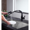 ANZZI Del Moro Single-Handle Pull-Out Sprayer Kitchen Faucet in Oil Rubbed Bronze