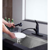 ANZZI Del Acqua Single-Handle Pull-Out Sprayer Kitchen Faucet in Oil Rubbed Bronze
