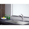 ANZZI Navona Single-Handle Pull-Out Sprayer Kitchen Faucet in Brushed Nickel