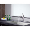 ANZZI Navona Single-Handle Pull-Out Sprayer Kitchen Faucet in Brushed Nickel