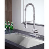 ANZZI Bastion Single Handle Standard Kitchen Faucet in Brushed Nickel