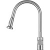 ANZZI Tycho Single-Handle Pull-Out Sprayer Kitchen Faucet in Brushed Nickel