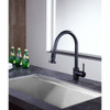 ANZZI Somba Single-Handle Pull-Out Sprayer Kitchen Faucet in Oil Rubbed Bronze