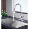 ANZZI Rodeo Single-Handle Pull-Out Sprayer Kitchen Faucet in Brushed Nickel