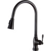 ANZZI Rodeo Single-Handle Pull-Out Sprayer Kitchen Faucet in Oil Rubbed Bronze