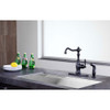ANZZI Highland Single-Handle Standard Kitchen Faucet with Side Sprayer in Oil Rubbed Bronze