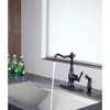 ANZZI Highland Single-Handle Standard Kitchen Faucet with Side Sprayer in Oil Rubbed Bronze