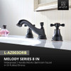 ANZZI Melody Series 8 in. Widespread 2-Handle Mid-Arc Bathroom Faucet in Oil Rubbed Bronze