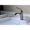 ANZZI Arc Series Single Hole Single-Handle Low-Arc Bathroom Faucet in Brushed Nickel