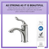 ANZZI Arc Series Single Hole Single-Handle Low-Arc Bathroom Faucet in Brushed Nickel