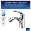 ANZZI Clavier Series Single Hole Single-Handle Mid-Arc Bathroom Faucet in Polished Chrome