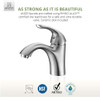 ANZZI Clavier Series Single Hole Single-Handle Mid-Arc Bathroom Faucet in Brushed Nickel