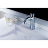 ANZZI Rhythm Series Single Hole Single-Handle Mid-Arc Bathroom Faucet in Polished Chrome