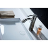 ANZZI Rhythm Series Single Hole Single-Handle Mid-Arc Bathroom Faucet in Brushed Nickel