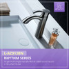 ANZZI Rhythm Series Single Hole Single-Handle Mid-Arc Bathroom Faucet in Brushed Nickel