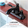 ANZZI Vista Series 4 in. Centerset 2-Handle Mid-Arc Bathroom Faucet in Oil Rubbed Bronze