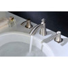 ANZZI Sonata Series 8 in. Widespread 2-Handle Mid-Arc Bathroom Faucet in Brushed Nickel