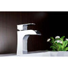 ANZZI Forza Series Single Hole Single-Handle Low-Arc Bathroom Faucet in Polished Chrome