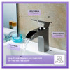 ANZZI Forza Series Single Hole Single-Handle Low-Arc Bathroom Faucet in Brushed Nickel