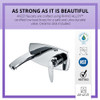 ANZZI Voce Series Single-Handle Wall Mount Bathroom Faucet in Polished Chrome