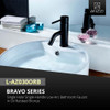 ANZZI Bravo Series Single Hole Single-Handle Low-Arc Bathroom Faucet in Oil Rubbed Bronze