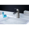 ANZZI Revere Series Single Hole Single-Handle Low-Arc Bathroom Faucet in Brushed Nickel
