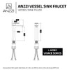ANZZI Vivace Single Hole Single-Handle Bathroom Faucet in Polished Chrome