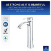 ANZZI Harmony Series Single Hole Single-Handle Vessel Bathroom Faucet in Polished Chrome