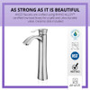 ANZZI Harmony Series Single Hole Single-Handle Vessel Bathroom Faucet in Brushed Nickel