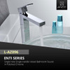ANZZI Enti Series Single Hole Single-Handle Vessel Bathroom Faucet in Polished Chrome