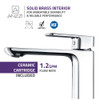 ANZZI Vibra Single Hole Single-Handle Bathroom Sink Faucet-Polished Chrome