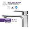 ANZZI Vibra Single Hole Single-Handle Bathroom Sink Faucet-Brushed Nickel