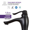 ANZZI Anfore Single Hole Single Handle Bathroom Faucet in Oil Rubbed Bronze