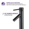 ANZZI Valle Single Hole Single Handle Bathroom Faucet in Oil Rubbed Bronze