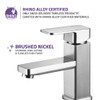 ANZZI Naiadi Single Hole Single Handle Bathroom Faucet in Brushed Nickel