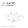 ANZZI Queen 8 in. Widespread 2-Handle Bathroom Faucet in Brushed Nickel