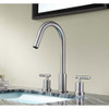 ANZZI Spartan 8 in. Widespread 2-Handle Bathroom Faucet in Brushed Nickel