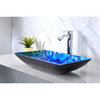 ANZZI Voce Series Deco-Glass Vessel Sink in Lustrous Blue