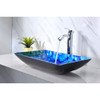ANZZI Voce Series Deco-Glass Vessel Sink in Lustrous Blue