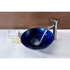 ANZZI Meno Series Deco-Glass Vessel Sink in Lustrous Blue