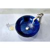 ANZZI Meno Series Deco-Glass Vessel Sink in Lustrous Blue