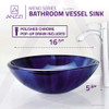ANZZI Meno Series Deco-Glass Vessel Sink in Lustrous Blue