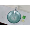 ANZZI Spirito Series Deco-Glass Vessel Sink in Churning Silver